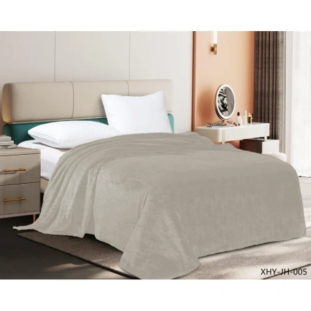 Плед велсофт 150x200 молочный (11-4801 G)