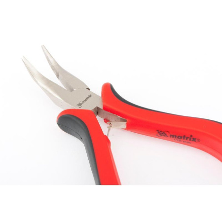Длинногубцы изогнутые Mini 130 мм MATRIX 17812