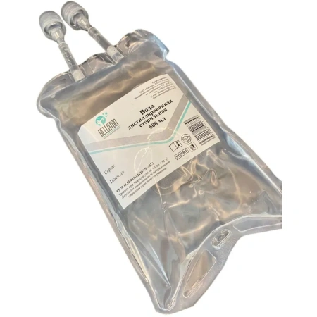 Вода дистиллированная 500 мл (12 штук в упаковке)