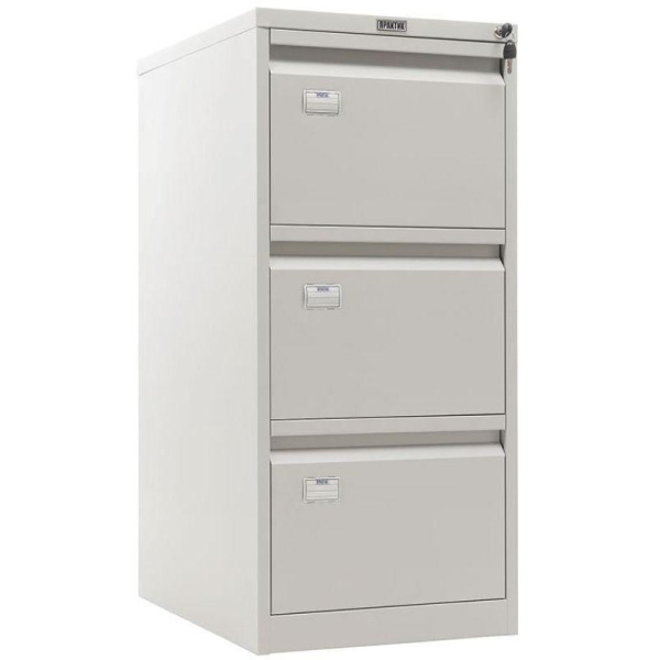 Шкаф картотечный металлический Практик AFC-03 для документов А4 (3 отделения, 470x630x1020 мм)
