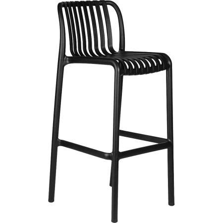 Стул барный Dobrin Chloe bar чёрный (пластик/пластик)