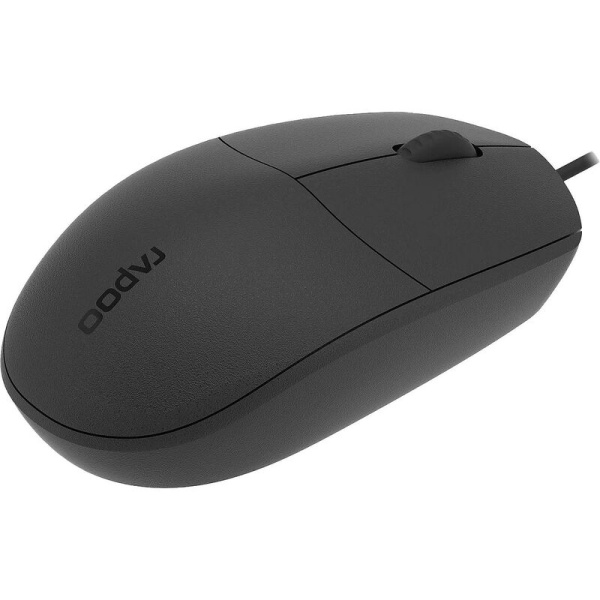 Мышь проводная Rapoo N100C черная
