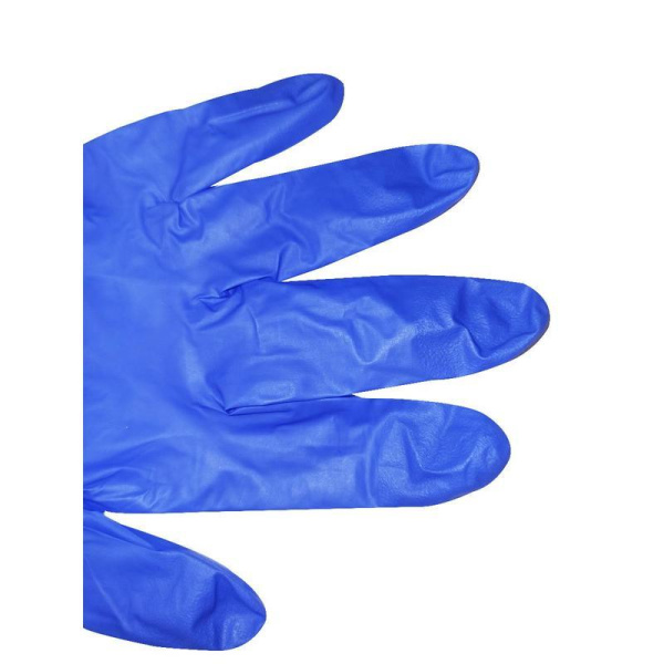 Перчатки одноразовые SFM нитриловые неопудренные фиолетовые удлиненные  (размер S, 100 штук/50 пар в упаковке)