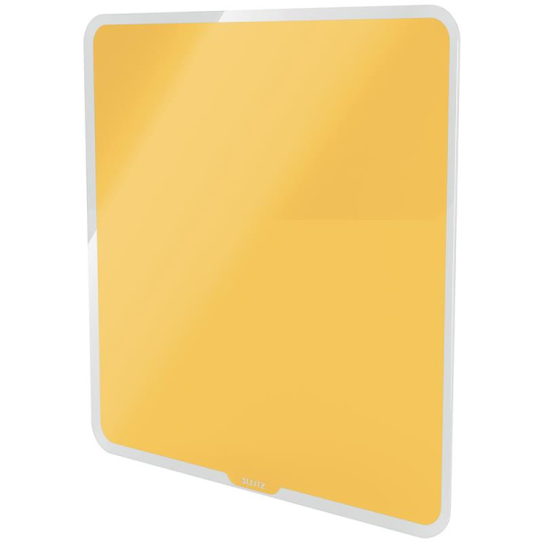 Доска стеклянная 45х45 см магнитно-маркерная Leitz Cosy желтая