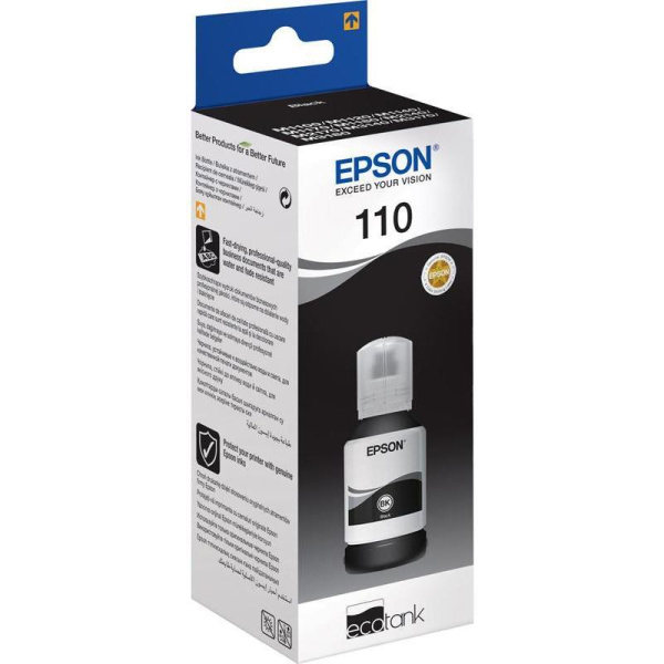 Картридж струйный Epson C13T03P14A черный повышенной емкости оригинальный