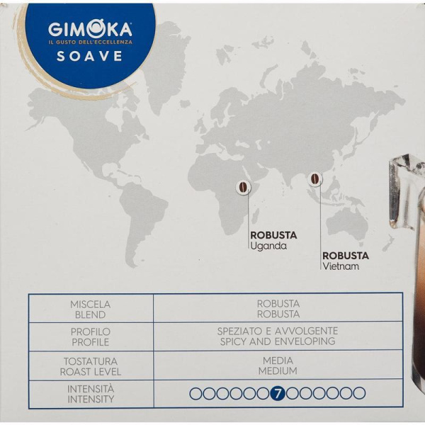 Кофе в капсулах для кофемашин Gimoka Dolce Gusto Espresso Soave (16 штук в упаковке)