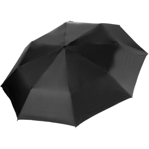 Зонт складной механический 8 спиц черный