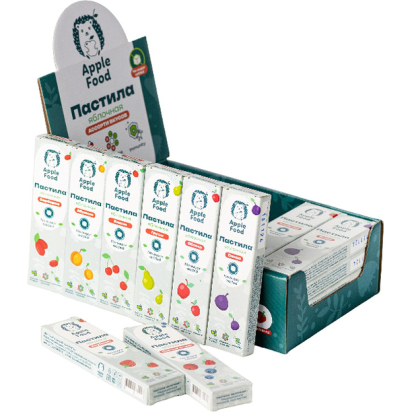 Пастила Apple Food ассорти без сахара (24 штуки по 40 г)