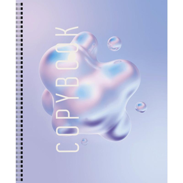 Тетрадь общая Канц-Эксмо Молекула воды А5 96 листов в клетку на спирали  (обложка в ассортименте)