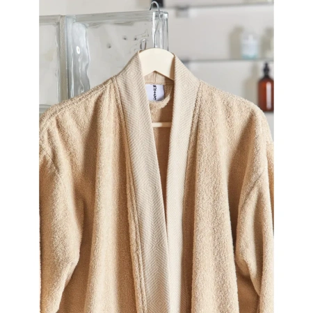 Халат махровый Комус Delray 54 (XXL) бежевый