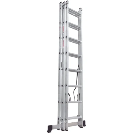 Лестница Новая Высота NV 1230 алюминиевая трёхсекционная 3х8 ступеней  (1230308)