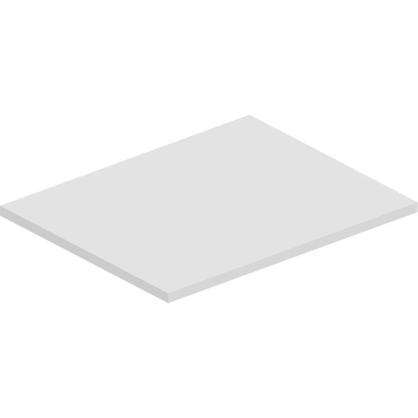 Полка Norman для опорной сервисной тумбы (белый, 432х557х18 мм)