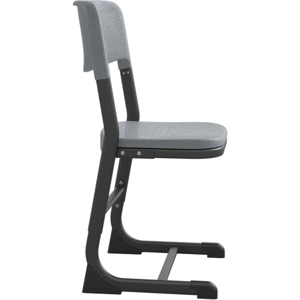 Стул ученический Комус Мебель серый /антрацит регулируемый рост 5-7