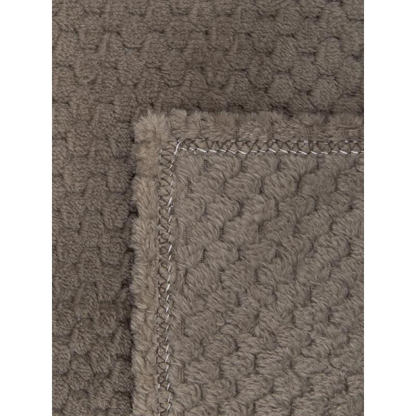 Плед Texrepublic Deco фланель 200x220 см коричневый