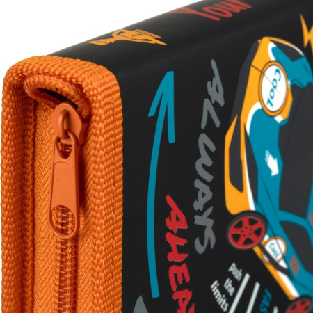 Пенал односекционный Комус Класс Your Speed черный