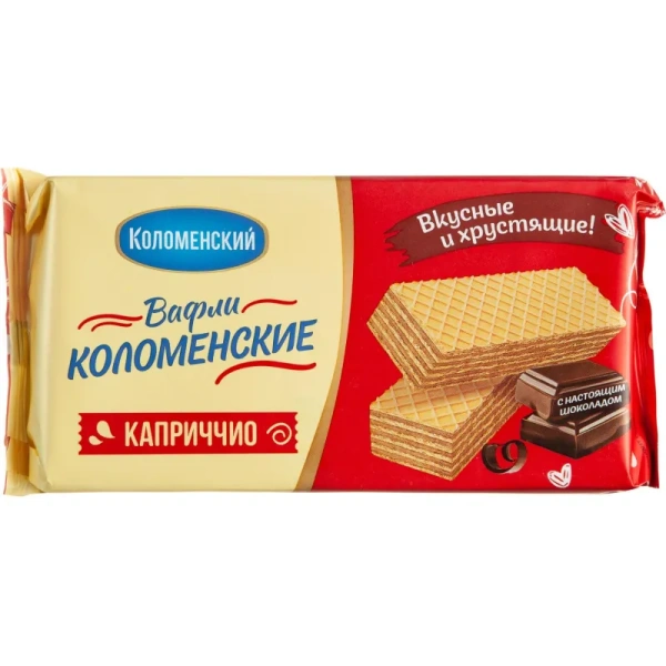 Вафли Коломенский Каприччио с шоколадом 200 г