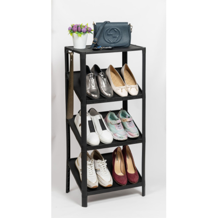 Этажёрка для обуви VIKEA compact (чёрный, 445х295х1005 мм)
