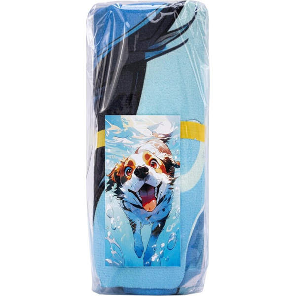 Полотенце из микрофибры The Dog 70х140 см 300 г/кв.м разноцветное