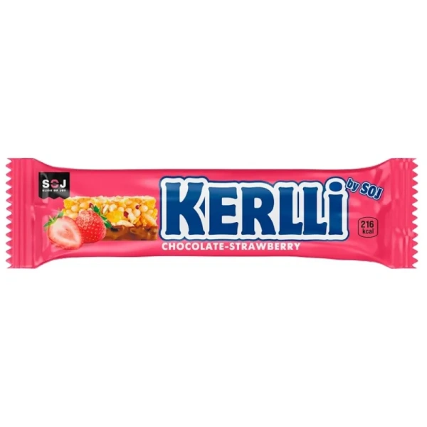Батончик злаковый SOJ Kerlli с клубникой 50 г (18 батончиков в упаковке)