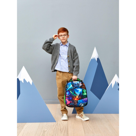 Ранец Комус Класс Light1 Фэнтези анатомический черный с одним отделением