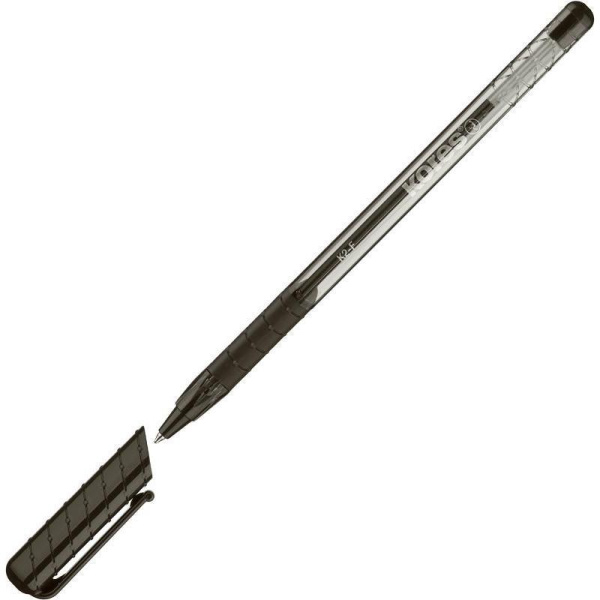 Ручка шариковая Kores K2 трехгранный корпус черная (толщина линии 0.5 мм)