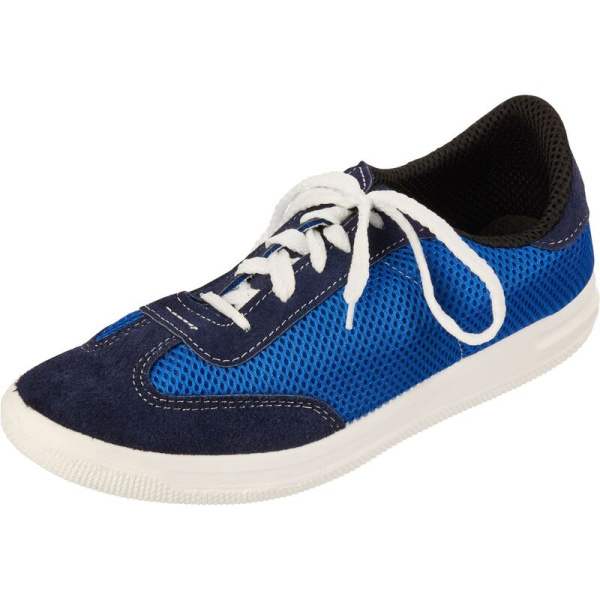 Кроссовки рабочие 09113-2 ПУ из велюра/сетки синие размер 35 (09113-2)