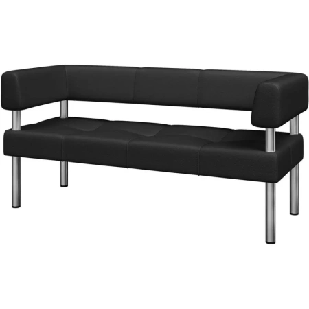 Диван трехместный Balance Bu3-2 черный искусственная кожа