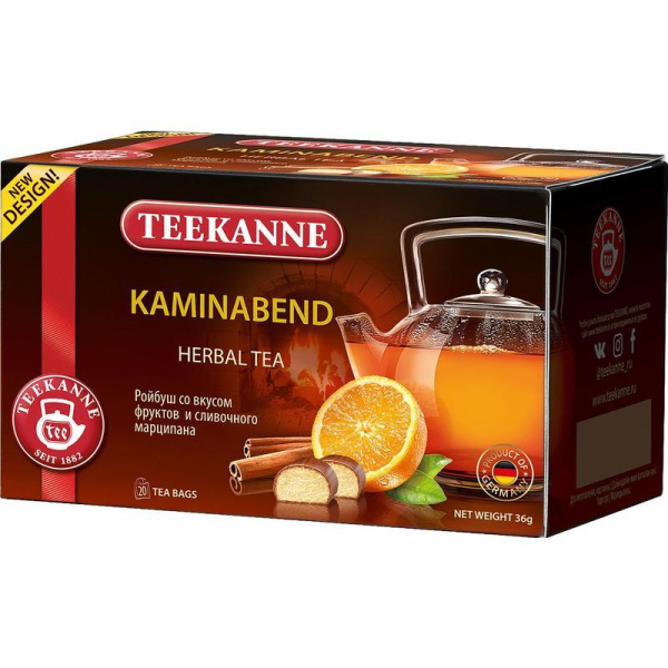 Чай Teekanne Kaminabend ройбуш 20 пакетиков