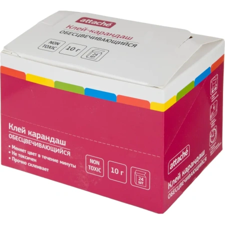Клей-карандаш Attache 10 г (исчезающий цвет)