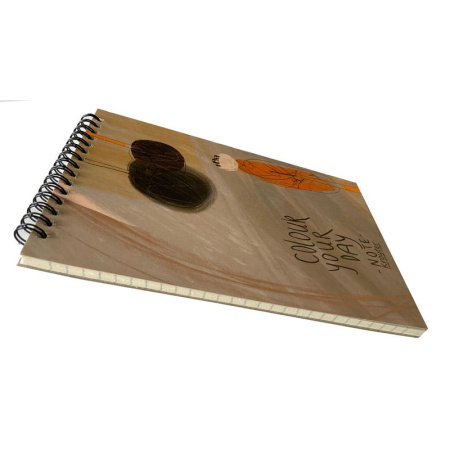 Блокнот Kroyter Арт А5 48 листов разноцветный в линейку на спирали  (145х206 мм)