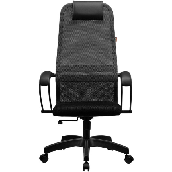 Кресло для руководителя Easy Chair SU-B-8 серое/черное (ткань, пластик)