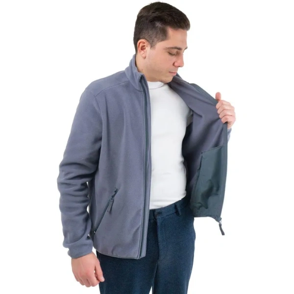 Толстовкa флисовая серая размер M (44-46)