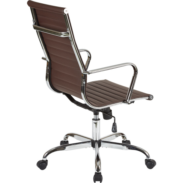 Кресло для руководителя Easy Chair 711 TPU коричневое (искусственная кожа, металл)