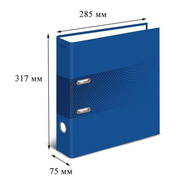 Папка-регистратор Attache Digital 75 мм синяя