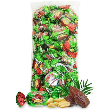 Конфеты Кремлина финик в шоколаде с арахисом, 1кг Конфеты Кремлина финик в шоколаде с арахисом, 1кг