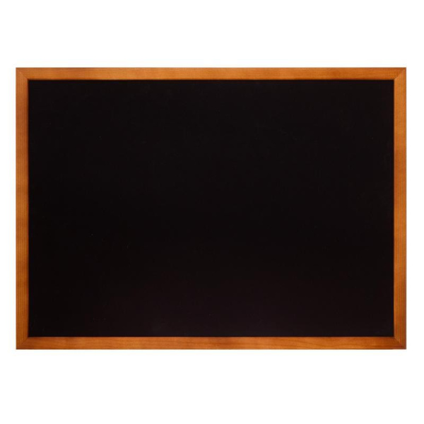 Доска меловая настенная Attache Non magnetic 42x59 см черная в деревянной раме