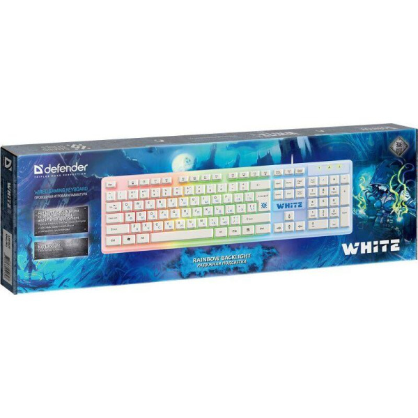 Клавиатура Defender White GK-172 RU (45172)