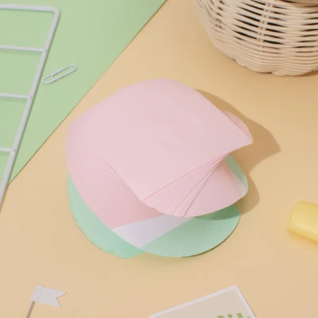 Блок для записей Комус 90x90x90 мм разноцветный проклеенный (плотность   80 г/кв.м)