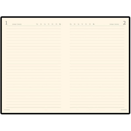 Ежедневник полудатированный Bruno Visconti Profy натуральная кожа А5 208 листов коричневый (золотистый обрез, 152x222 мм) (артикул производителя 3-073/03)