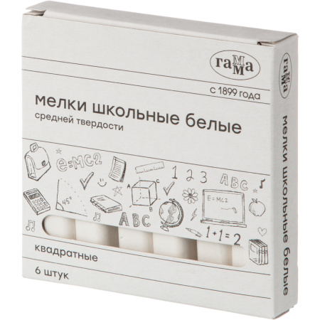 Мел Гамма белый 6 штук Мел Гамма белый 6 штук