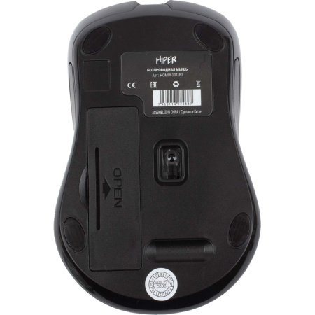 Мышь беспроводная Hiper черная (HOMW-101-BT)