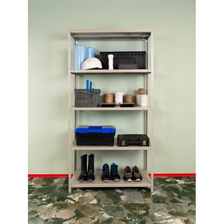 Стеллаж металлический Cobalt Shelf MS KD серый 5 полок 1000х300х1950 мм