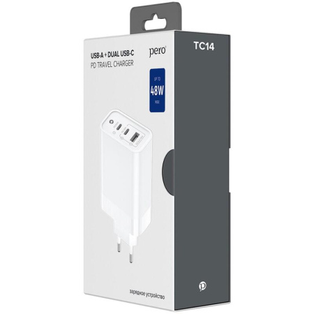 Зарядное устройство Pero TC14 48 Вт (4603768351795)