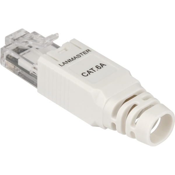 Коннектор Lanmaster LAN-TMP-U6A-WH RJ-45 cat 6a