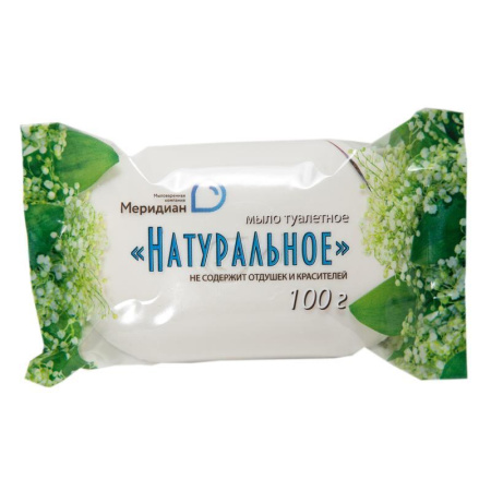 Мыло туалетное 100г  Натуральное Меридиан Мыло туалетное 100г  Натуральное Меридиан