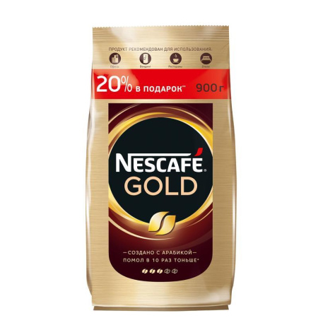 Кофе растворимый Nescafe Gold 900 г (пакет) Кофе растворимый Nescafe Gold 900 г (пакет)