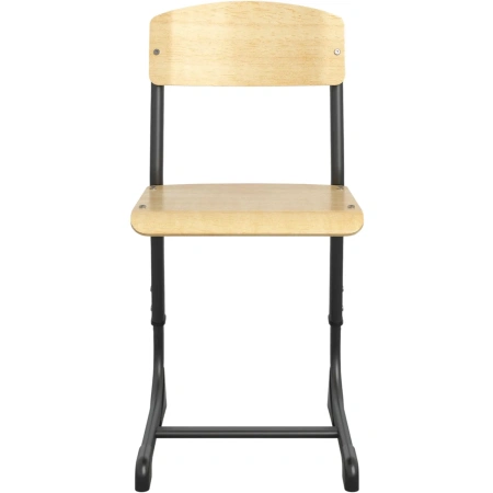 Стул ученический Комус Мебель натуральный/антрацит регулируемый рост 3-5