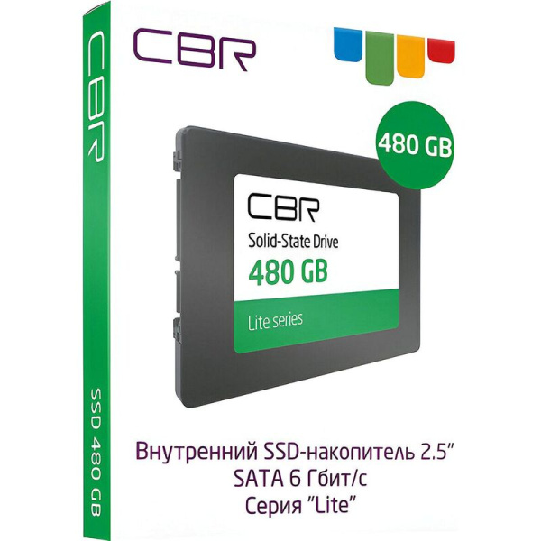 SSD накопитель CBR Lite 480 ГБ (SSD-480GB-2.5-LT22)