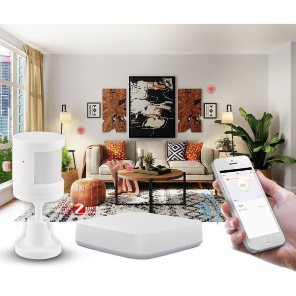 Датчик движения MOES ZigBee Infrared Human Sensor белый (ZSS-X-PIR-C)