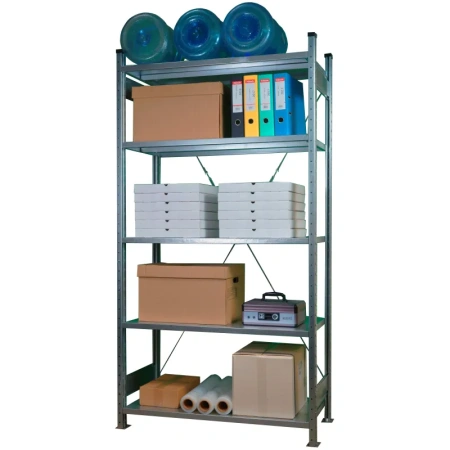 Стеллаж металлический Klesto НE255-612 (5 полок, 1330х600х2500 мм)